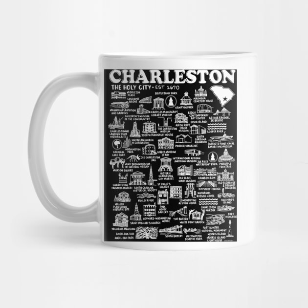 Charleston Map by fiberandgloss